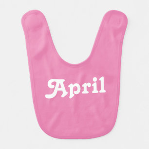 Baby Bib April