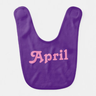 Baby Bib April