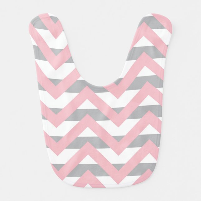 Baby Bib/Chevron and Stripes Bib (Front)