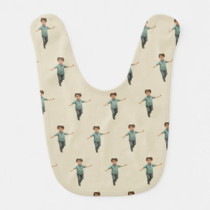 Baby Bib Cute Kippah Boy