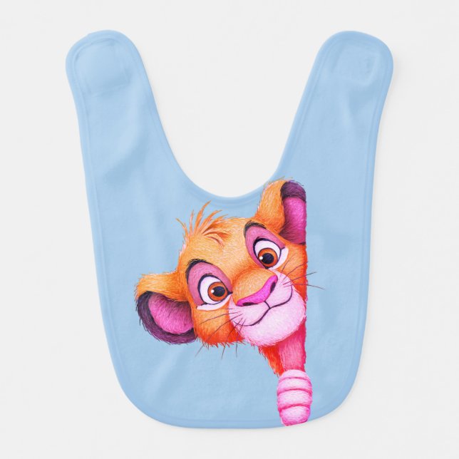Baby Bib cute lion (Front)