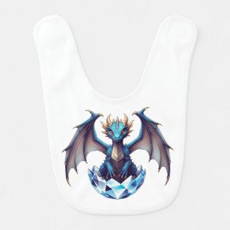 Baby Bib Dragon hatchling emerging from crystal eg