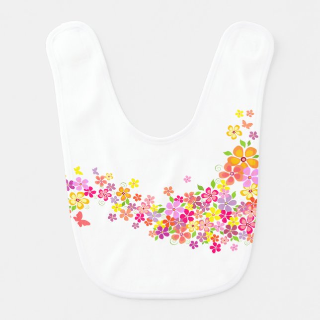 Baby Bib-Flowers Bib (Front)