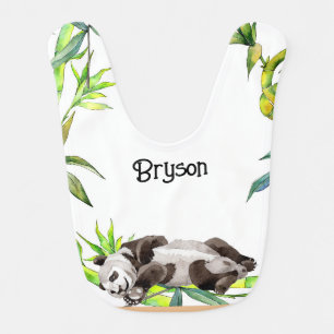 Baby Bib for Boy with Panda