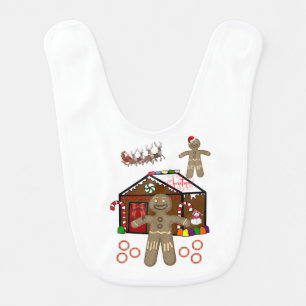 Baby Bib Gingerbread man