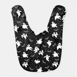 Baby Bib-Halloween Ghosts Baby Bib
