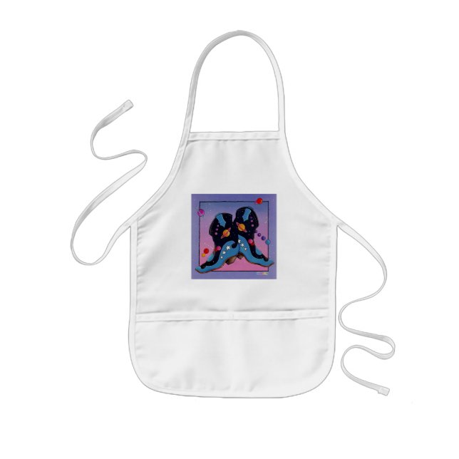 Baby Bib - Midnight Cowboy Boots Kids' Apron (Front)