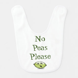BABY BIB "NO PEAS PLEASE"