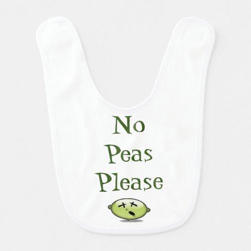 BABY BIB NO PEAS PLEASE