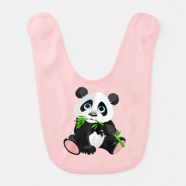 Baby Bib-Panda Bear Baby Bib (Front)