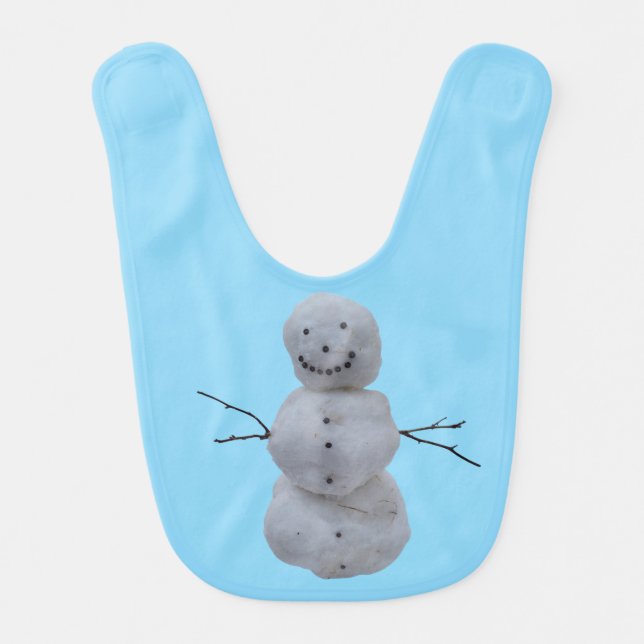 Baby Bib – Snowman (Front)