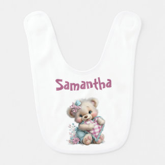 Baby Bib Teddy Bear Baby Shower 