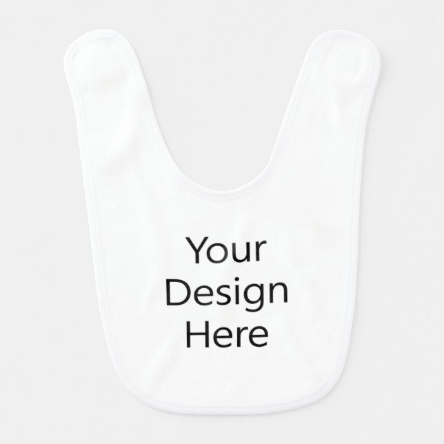 Baby Bib White (Front)