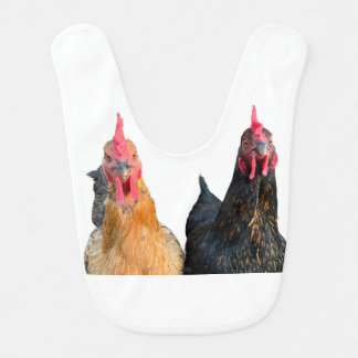 Baby Bib with Chicken Hens