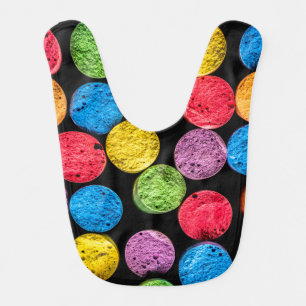 Baby Bib with Colourful Chalk