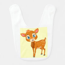 Baby bib with faun design