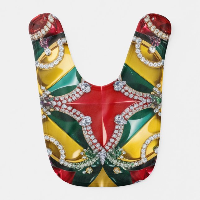 Baby bib with Los Angeles Colors Design (Front)