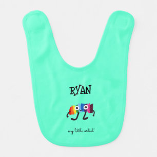 Baby Bib with rainbow man