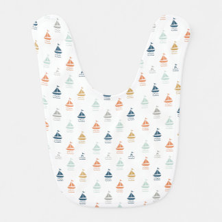 Baby Bib with Tiny Boats – Cute Mealtime Accessory