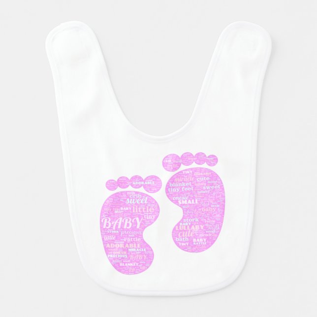 Baby Bib - Word Cloud (Front)
