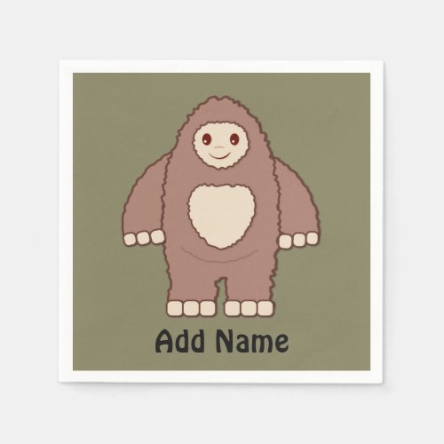 Baby Bigfoot Napkins