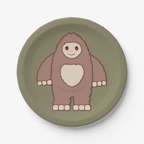 Baby Bigfoot Paper Plates