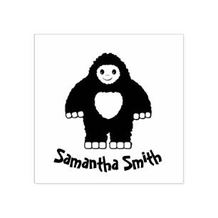 Baby Bigfoot Rubber Stamp