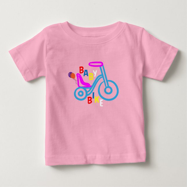 "BABY BIKE" baby t-shirt  (Front)