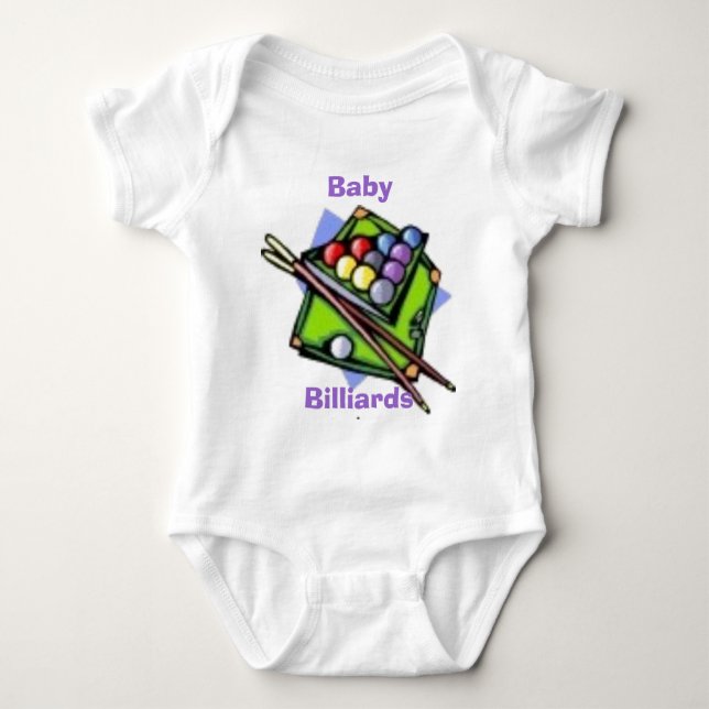 Baby, Billiards Baby Bodysuit (Front)