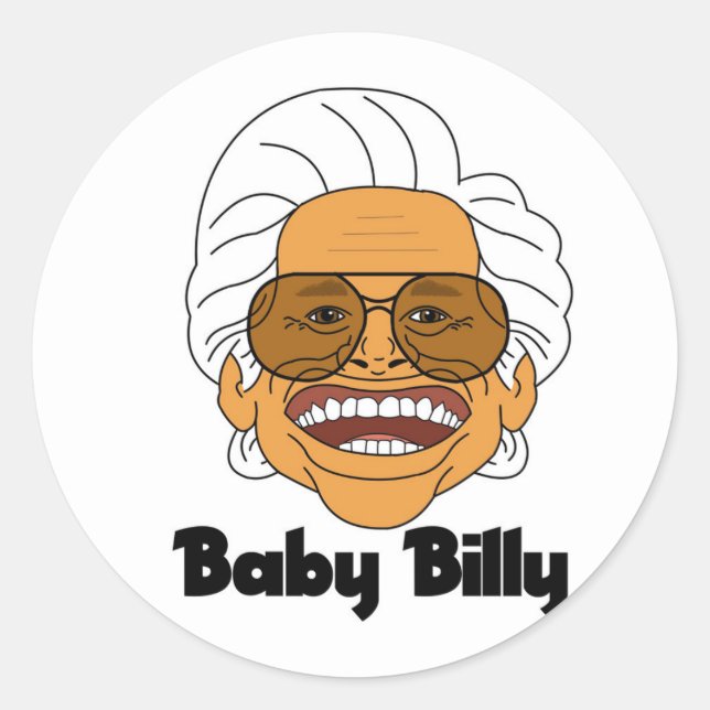 Baby Billy Classic Round Sticker (Front)