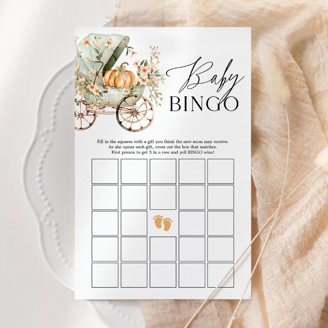 Baby Bingo Fall Little Pumpkin Baby Shower Game (Creator Uploaded)