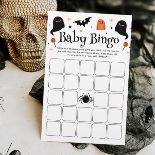 Baby Bingo Halloween Baby Shower Game