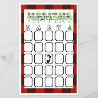 Baby Bingo Little Lumberjack Baby Shower Game