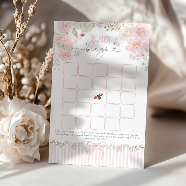 Baby Bingo Love Bug Baby Shower Game (Creator Uploaded)