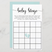 Baby Bingo Mint Baby Shower Game