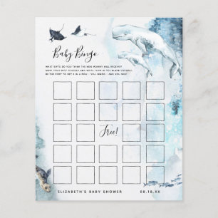 Baby Bingo Ocean Baby Shower Game