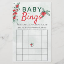 Baby Bingo Shower Game Rustic Little Tomato Vine Flyer