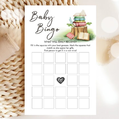 Baby Bingo Vintage Baby Shower Storybook Game 
