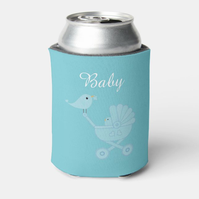 Baby Bird Baby Shower Party Favor Can Cooler (Can Back)