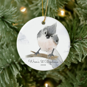 Baby Bird Personalized Christmas Ornament
