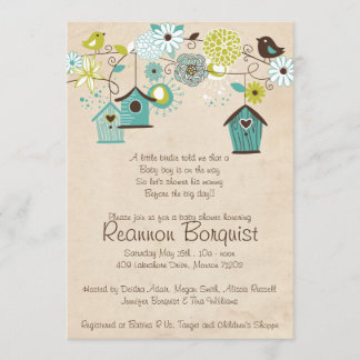 Baby Bird Shower Invitation