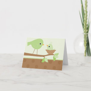 Baby Bird's Nest (green) Card