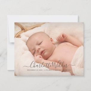 Baby Birth 2 Photos Announcement