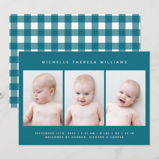 BABY BIRTH ANNOUNCEMENT (Front/Back)