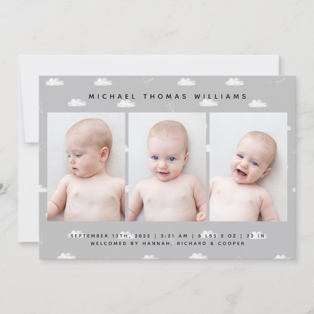 BABY BIRTH ANNOUNCEMENT (Front)