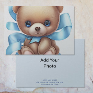 Baby Birth Announcement Card   Add Photo 