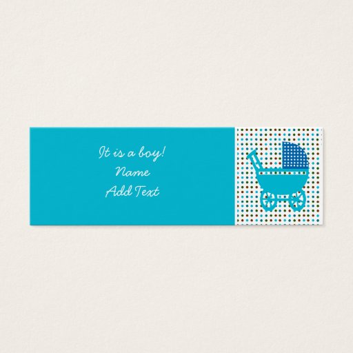 Customizable Baby Birth Announcement minicard Business Cards