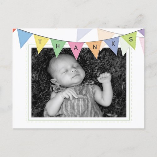 Baby Birth Announcement Thank You Photo Postcard