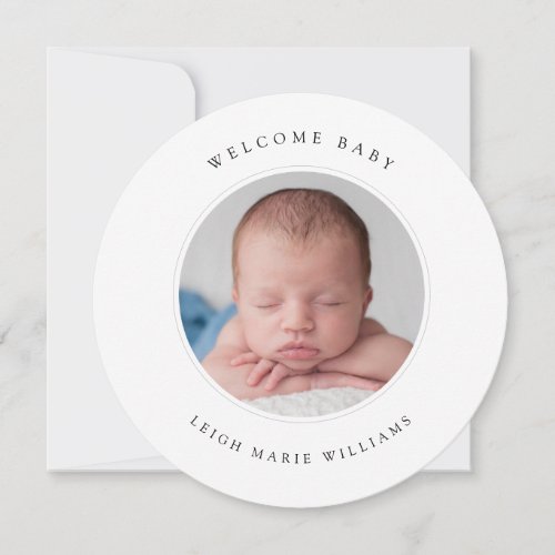 BABY BIRTH ANNOUNCEMENT Welcome Baby