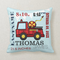 Baby Birth Stats Fire Truck